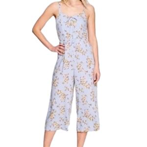 Old Navy Light Blue Floral Romper